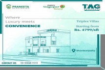 3BHK Villas near Shankarpally | Praneetha Singapur Town | Tag Projects