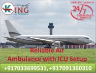 Hire Credible Air Ambulance Service in Delhi at Low-Fare by King