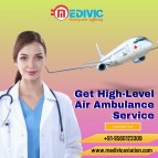 Pick Matchless Charter Air Ambulance Services in Kolkata by Medivic