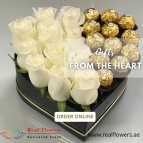Send Roses Box With Chocolates Online!!!