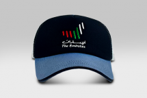 Emirates Brand Logo Cap - black/Grey/ Blue | Large