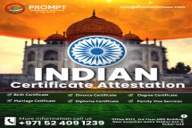 Indian Certificate Attestation in Dubai