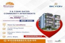 2 and 3BHK Flats in Bachupally for Sale | Skyon by Risinia