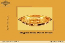 Elegant Brass Decor Pieces: Urli, Tortoise, Ghanti, and Chain