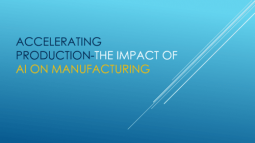 Impact of AI in manufacturing