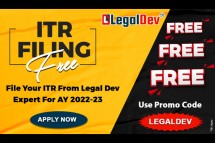 Get Free ITR Filing Service in India By Legal Dev