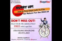 Get Special Offer For Free ITR Filing From Legal Dev