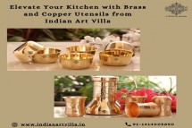 Elevate Your Kitchen with Brass and Copper Utensils from Indian Art Villa