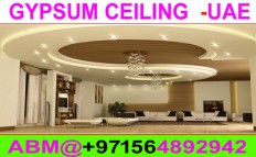 Design Gypsum Ceiling fixing contractor Ajman Dubai Sharjah 0564892942