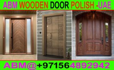 Door Polishing Painting work Contractor in Dubai Ajman Sharjah  0564892942