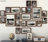 Buy Dark Brown Set of 20 Wall Photo Frames Online in India at Best Price - Modern Photo frames