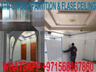 Gypsum Partition And False Ceiling Services in Dubai Sharjah Umm All Quwain UAE