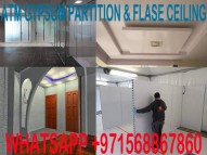 False Ceiling and Gypsum Partition Installation  in Dubai, Sharjah,Umm Al Quwain UAE
