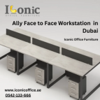 Elevate Your Dubai Workspace with Iconic Office Furniture Ally Face-to-Face Workstations