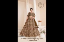 Buy Mustard Organza Lehenga Choli Online - The Cutting Story