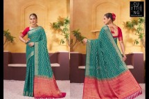 Enhance Your Look with Red Green Georgette Saree - The Cutting Story