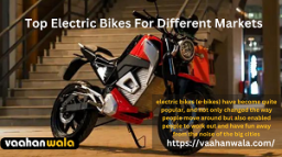 Top Electric Bikes For Different Markets and Economic Statuses