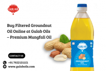 Buy Filtered Groundnut Oil Online at Gulab Oils – Premium Mungfali Oil