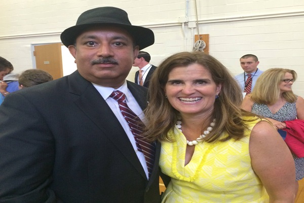 Sarvesh Kumar Dharayan With Former First Lady Of New Jersey Mary Pat Christie