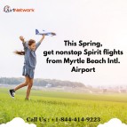 +1 (844) 414-9223 This Spring, get nonstop Spirit flights from Myrtle Beach Intl. Airport