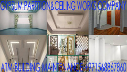 Gypsum Partition Service in Sharjah Umm Al Quwain Dubai Ajman UAE.