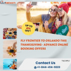 1-844-414-9223 Fly Frontier to Orlando This Thanksgiving– Advance Online Booking Offers