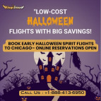 +1-888-413-6950  Book Early Halloween Spirit Flights to Chicago– Online Reservations Open