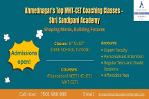Best MHT-CET Coaching Institute in Ahmednagar – Shri Sandipani Academy