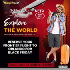 +1-888-413-6950 Reserve Your Frontier Flight to Orlando for Black Friday