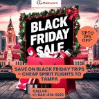 +1-844-414-9223 Save on Black Friday Trips – Cheap Spirit Flights to Tampa