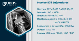 Incoloy 825 sujetadores