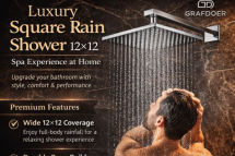 Premium 12x12 Square Rain Shower – Luxury Bathroom Upgrade
