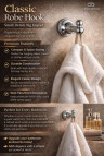 Classic Robe Hook – Stylish & Durable Bathroom Accessory