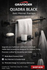 Upgrade Your Bathroom with Quadra Black Accessories by Grafdoer