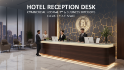 Buy Hotel Reception Desk for Commercial Hospitality & Business Interiors
