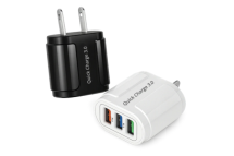 3A Fast Charging 3 USB Wall Charger Bulk Pack