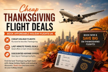 Cheap Thanksgiving Flight Deals | Book Affordable Holiday Flights UK