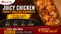 Experience Fresh Grilled Chicken in Tinton Falls at La Rosa Chicken & Grill Restaurant