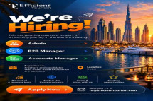 We’re Hiring | Efficient Tourism, Dubai